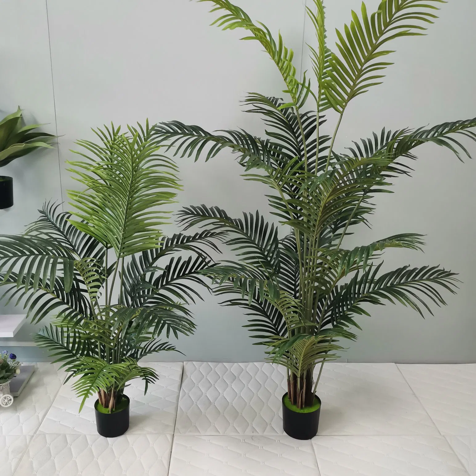 Plastic Palm Tree Counter Plant