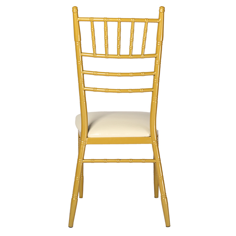 Flower Back Gold Wedding Chair
