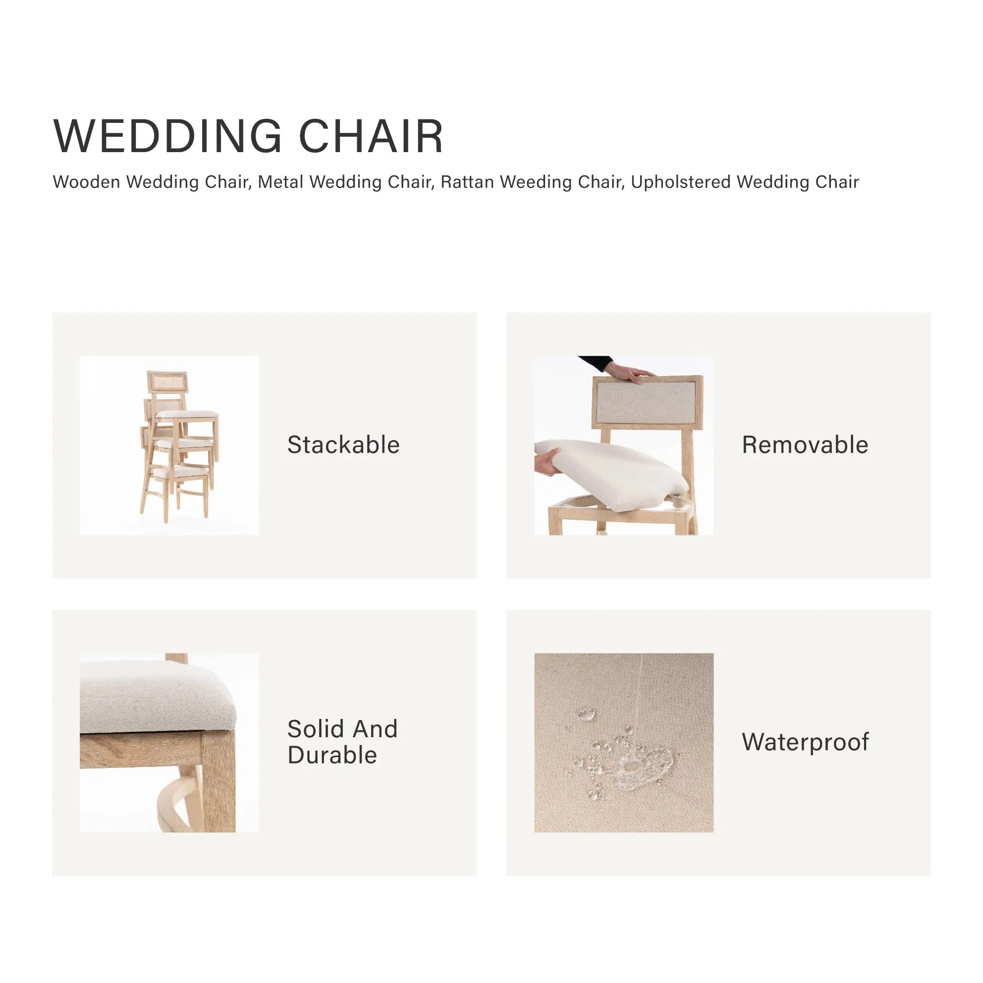 Stackable Wedding Banquet Chair