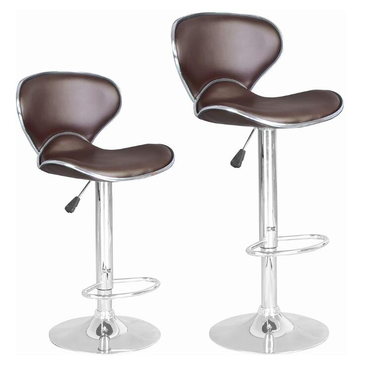 Chrome Base Adjustable Bar Stool