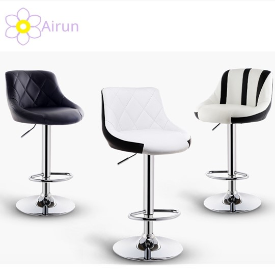 Hydraulic Lift Leather Bar Chair