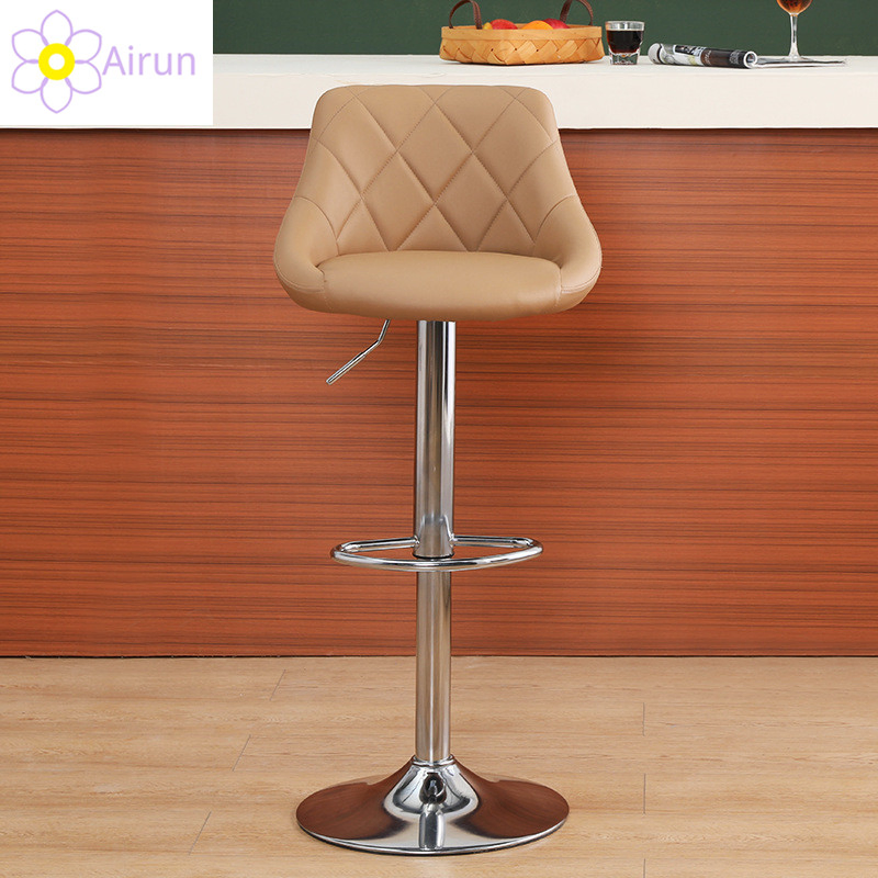 Hydraulic Lift Leather Bar Chair