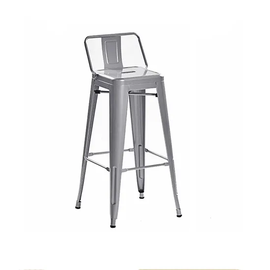 Elegant Modern Metal Bar Chair
