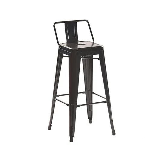 Elegant Modern Metal Bar Chair