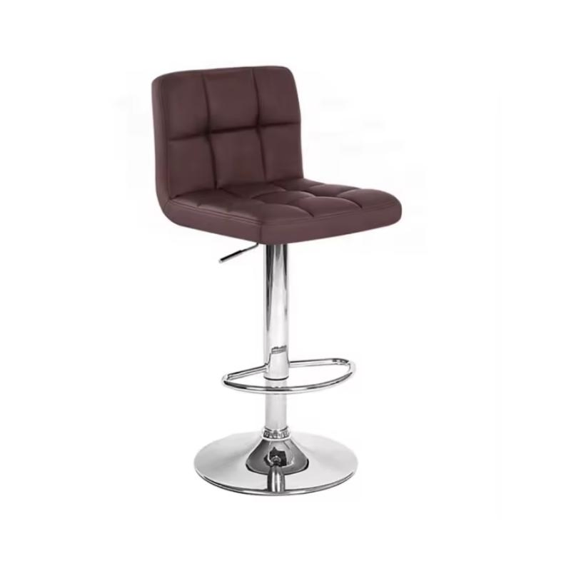 Modern Leather High Bar Stool