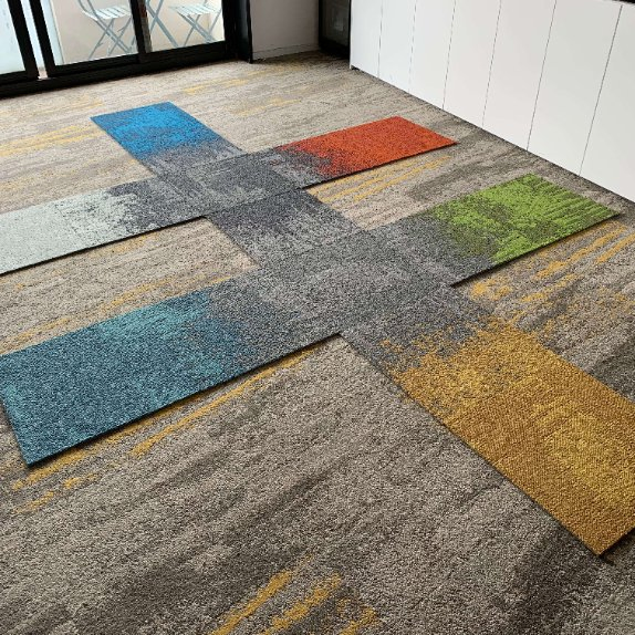 Machine Tufted Square Carpet Tile