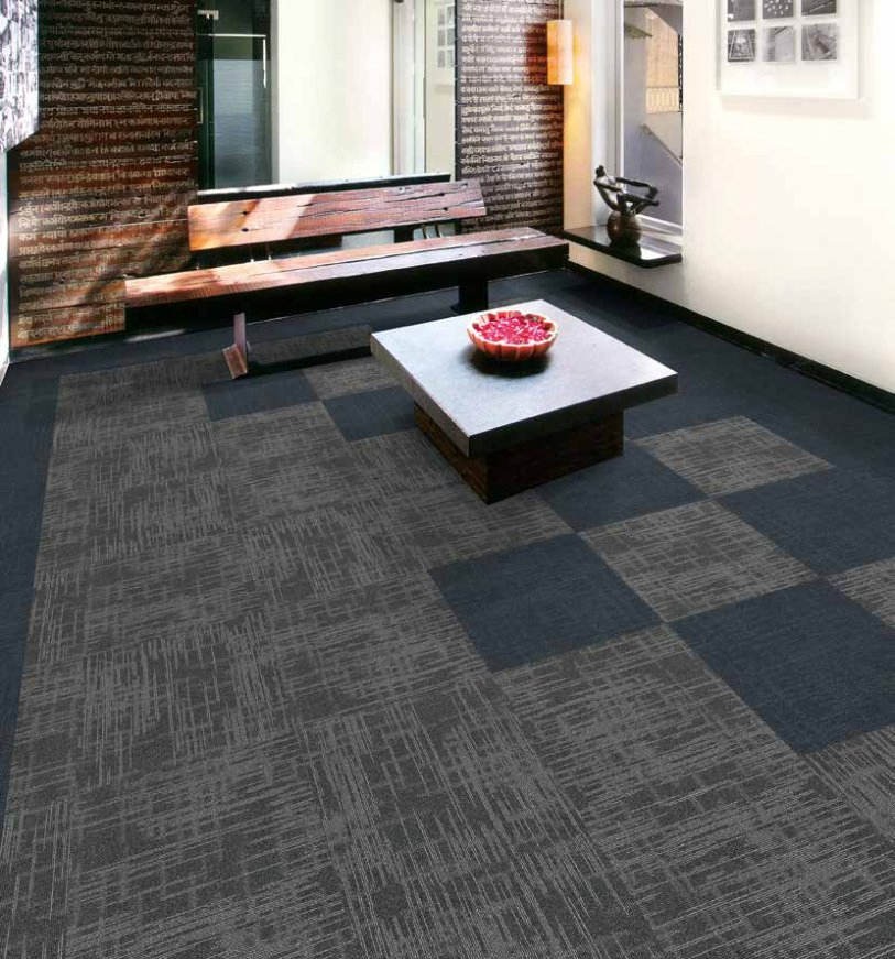 Machine Tufted Square Carpet Tile