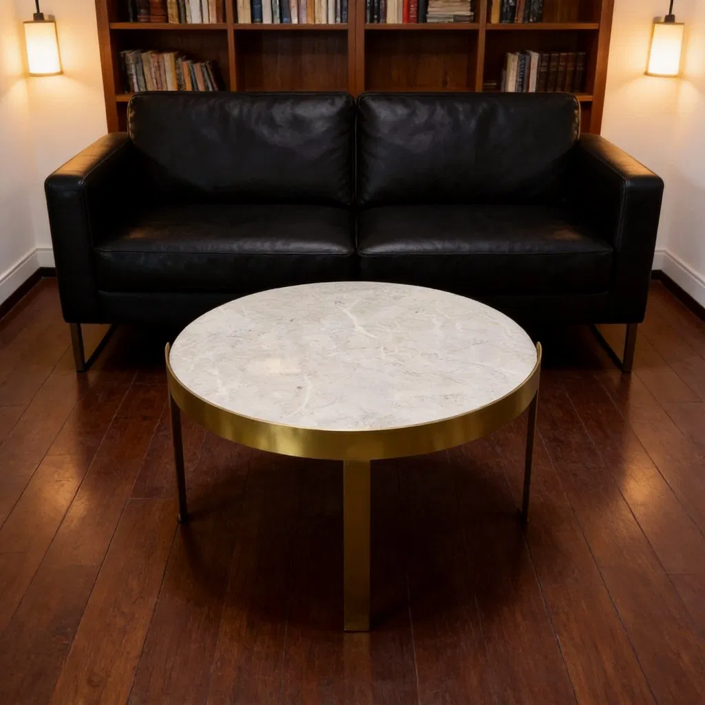 Marble Top Nesting Table Set