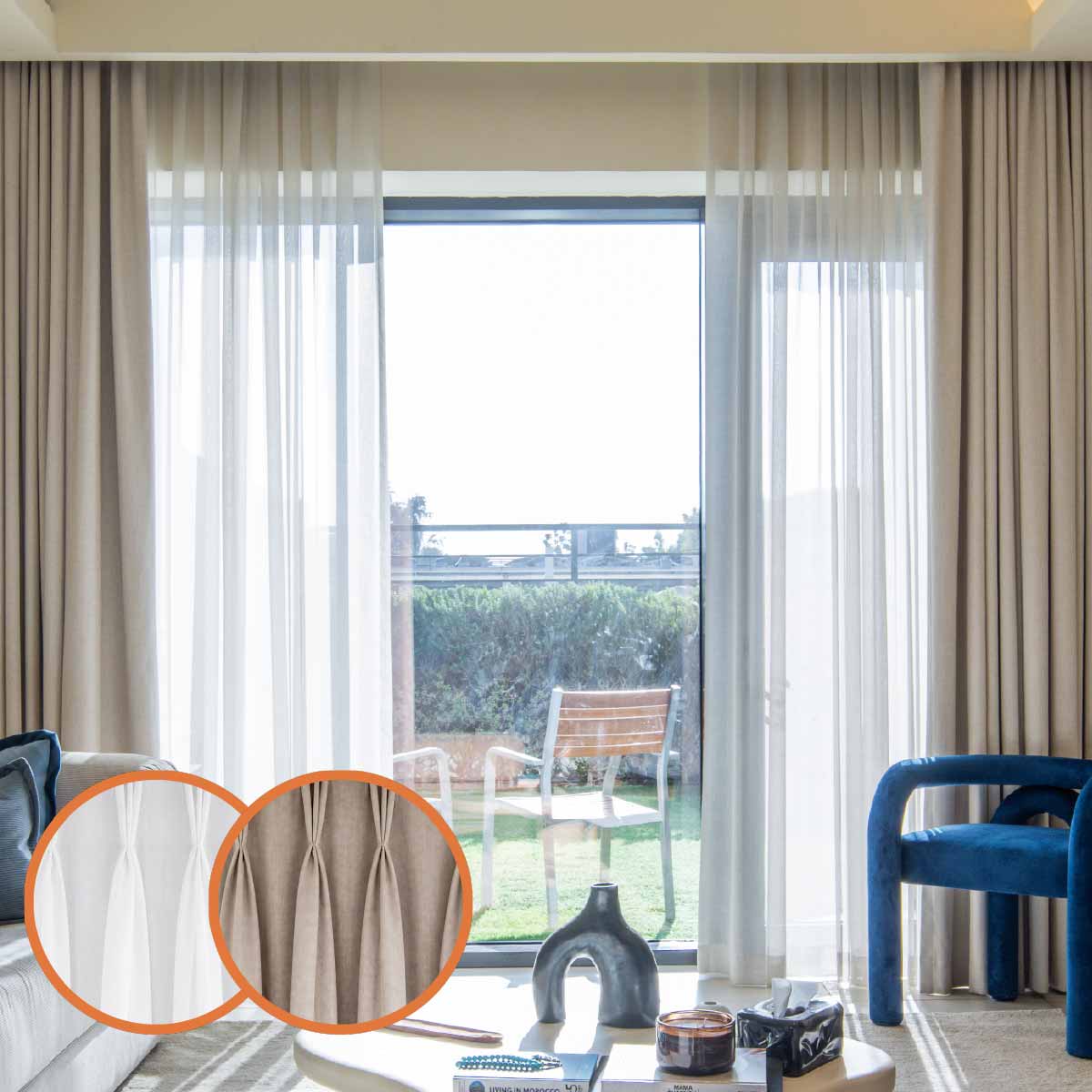 Sheer and Blackout Curtains