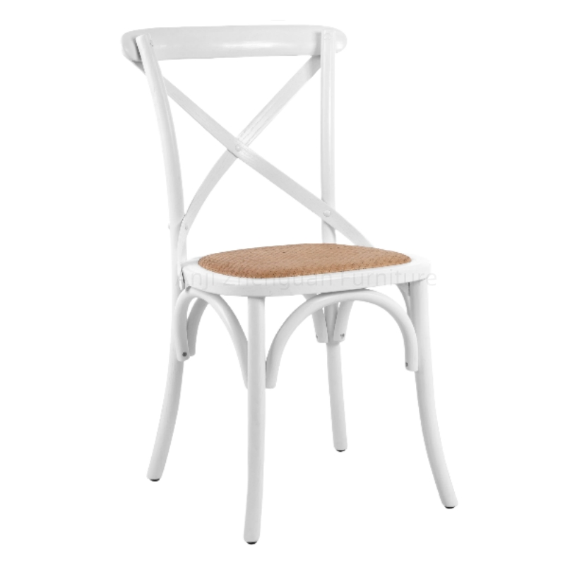 Cross Back Wooden Dining Chair