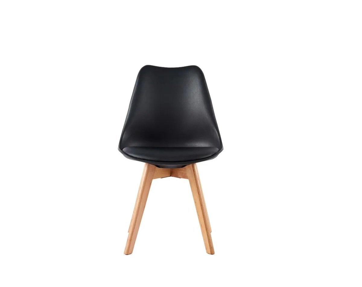 Eames Style Retro Cushion Chair (Black)