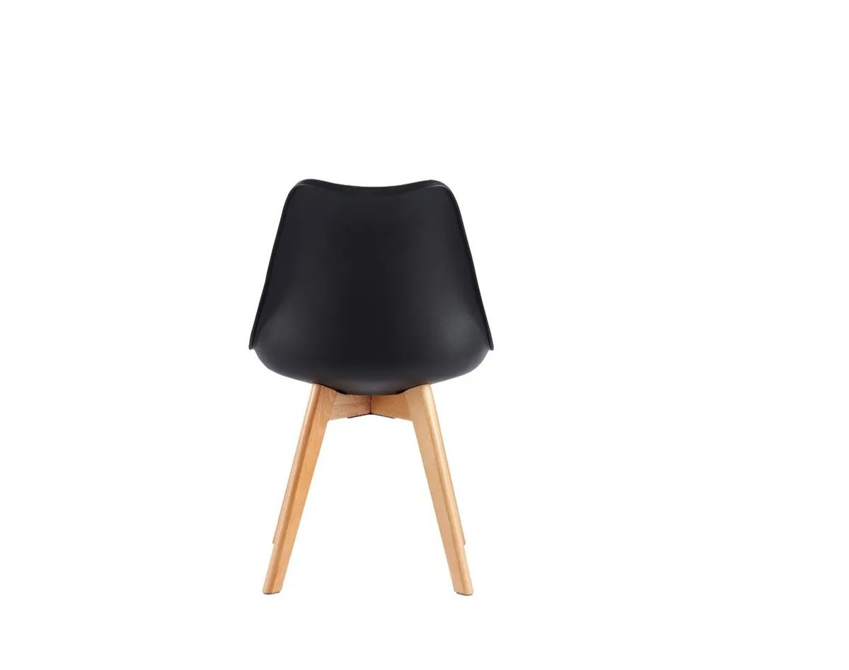 Eames Style Retro Cushion Chair (Black)
