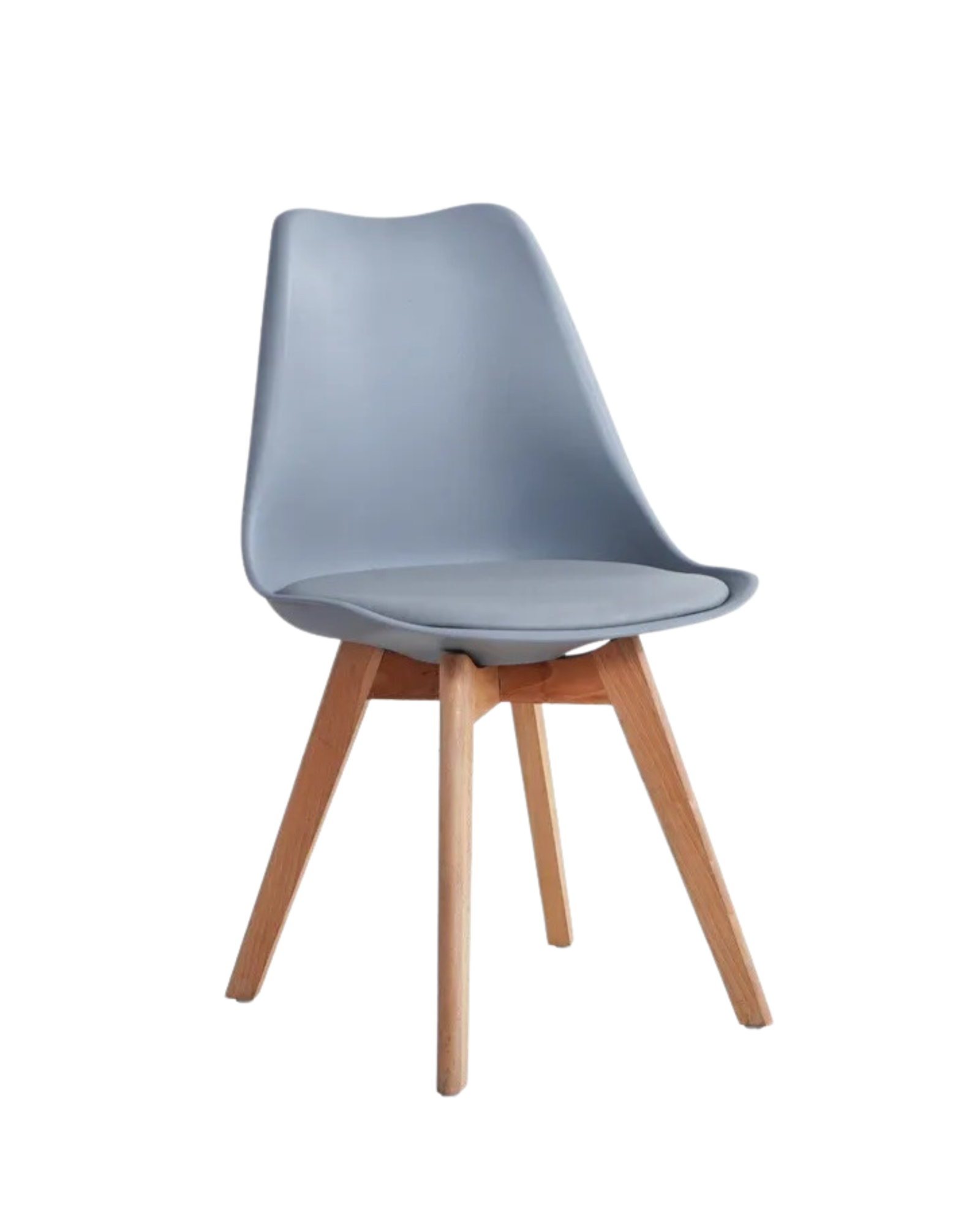 Eames Style Retro Cushion Chair (Grey)