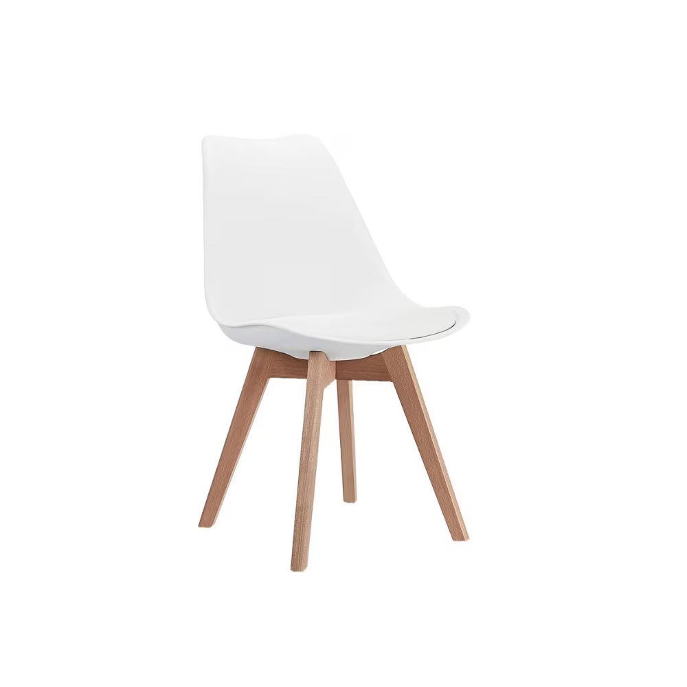 Eames Style Retro Cushion Chair (White)