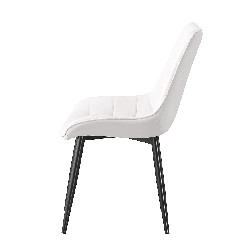 Modern Upholstered Metal Leg Chair