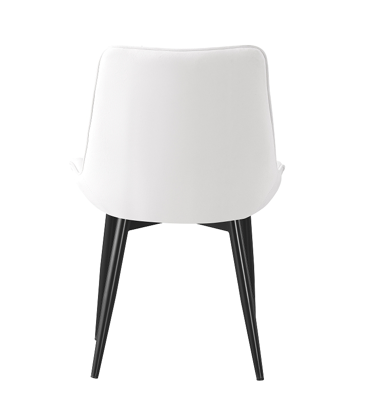 Modern Upholstered Metal Leg Chair