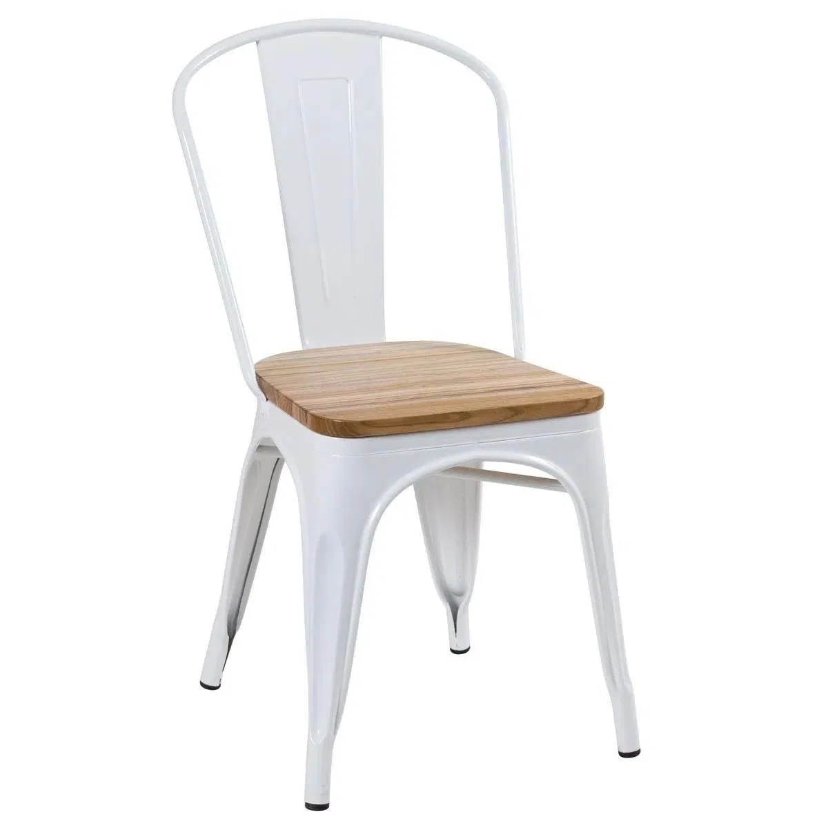 Solid Wood Seat Tolix Chair