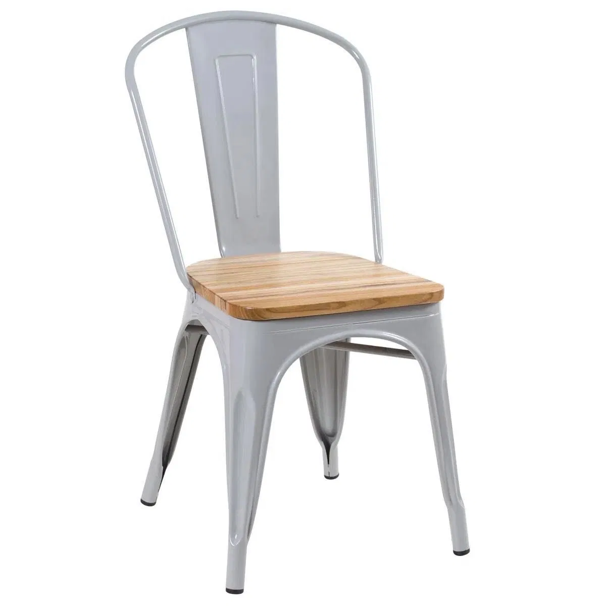Solid Wood Seat Tolix Chair