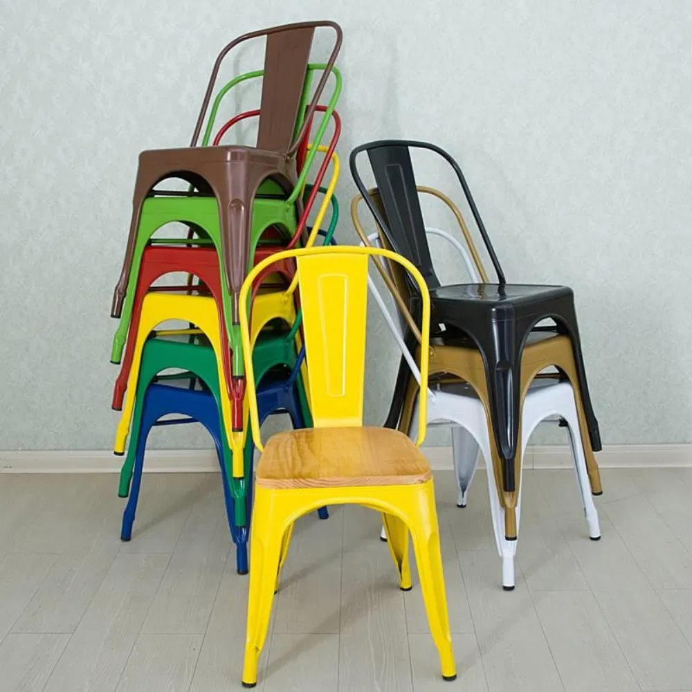 Stackable Steel Dining Chair