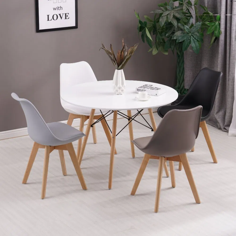 Tulip Plastic Chair with Beech Legs