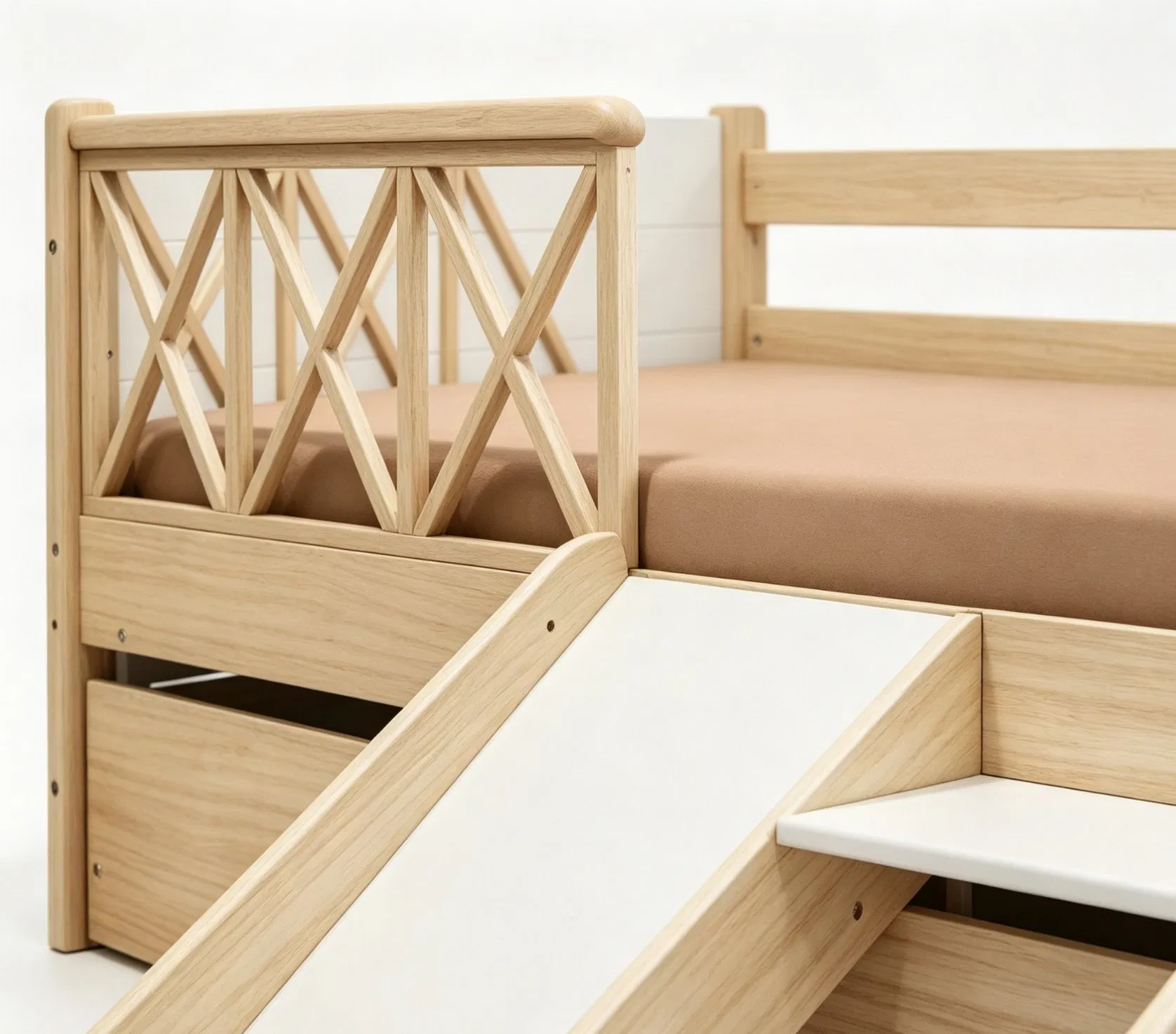 Kids Daybed with Slide and Stairs