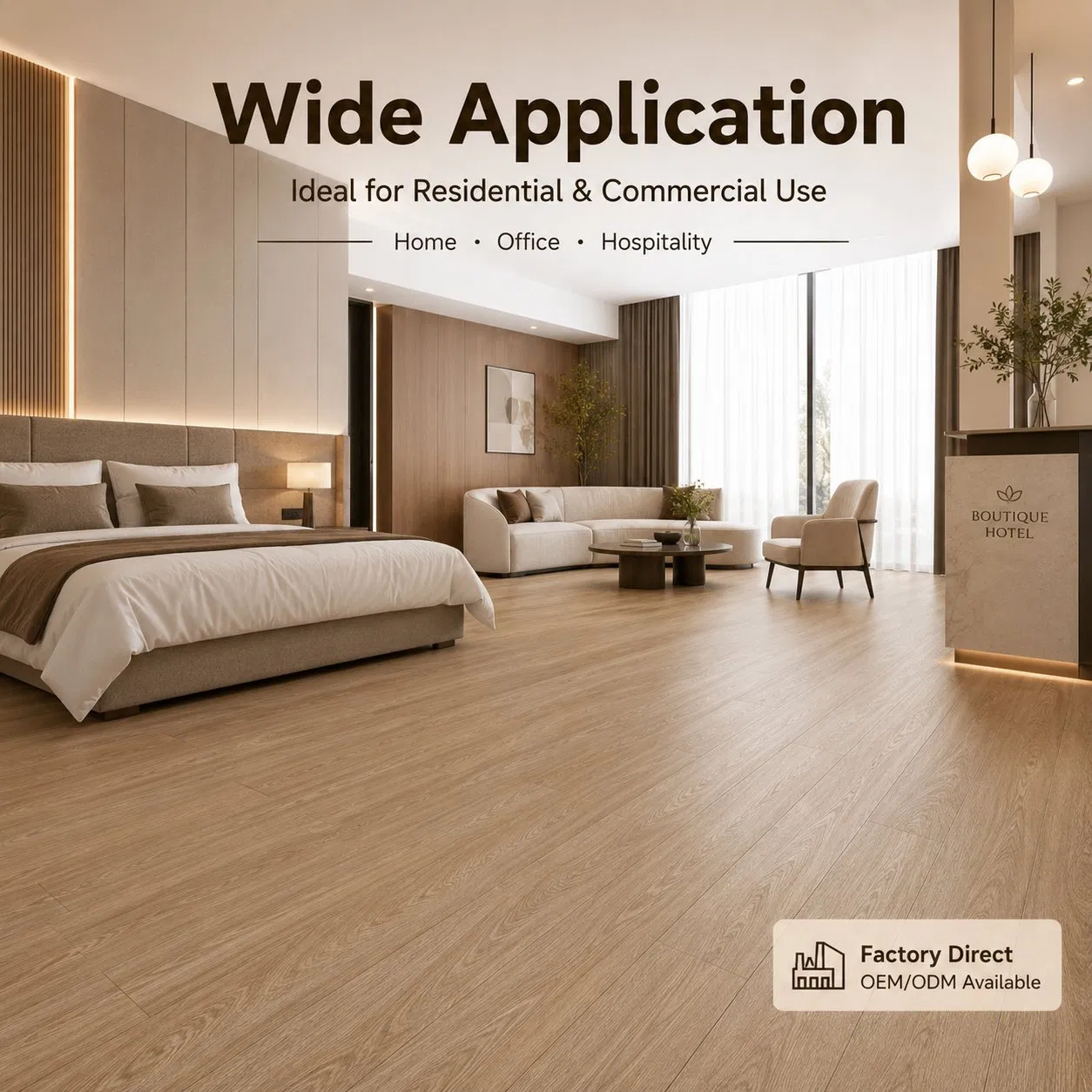 12mm AC5 Waterproof Laminate Floor