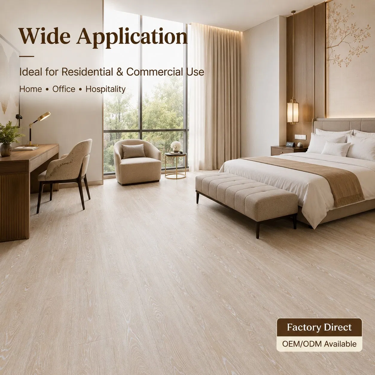 AC4 12mm HDF Laminate Flooring