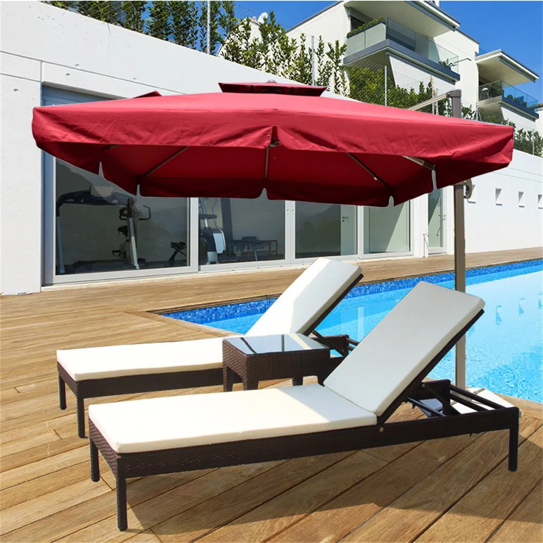 White Rattan Lounge Chair