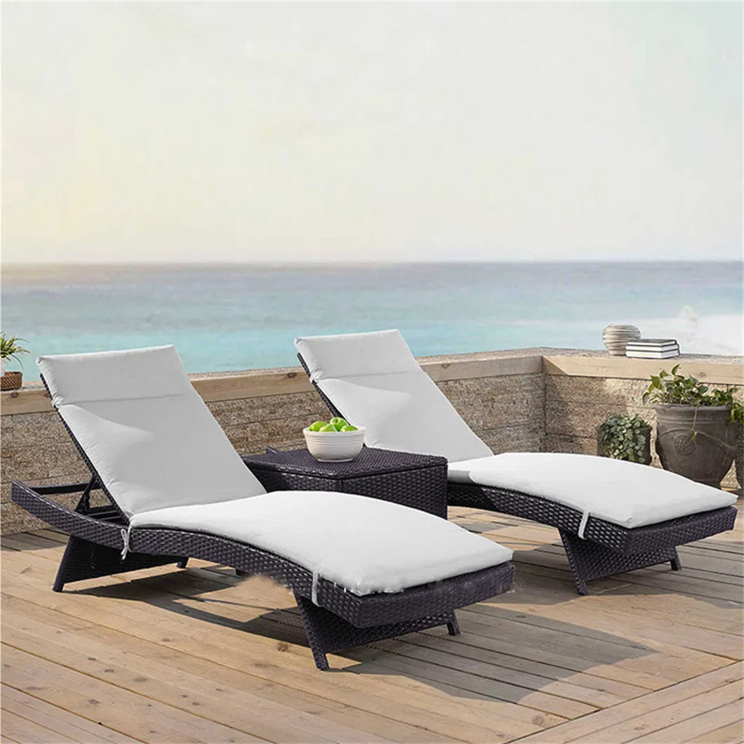 White Rattan Lounge Chair