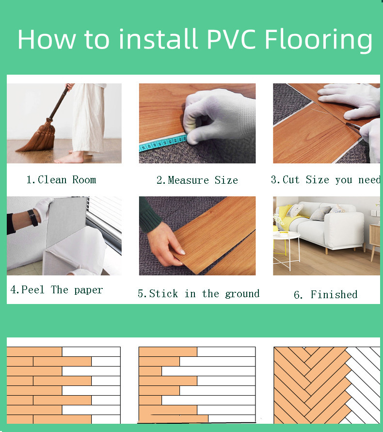 Self Adhesive LVT Vinyl Flooring
