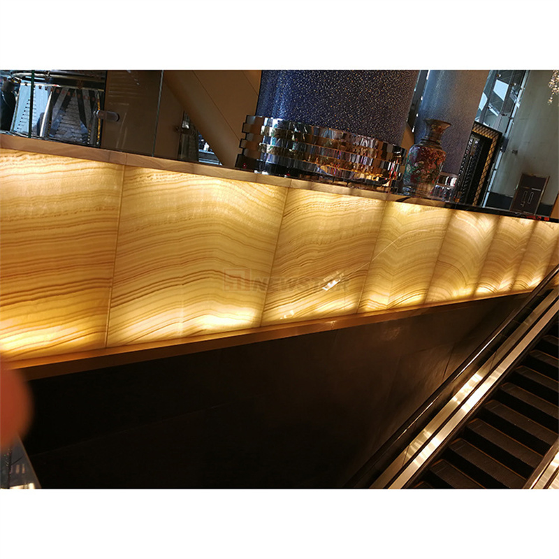 Backlit Onyx Marble Slab