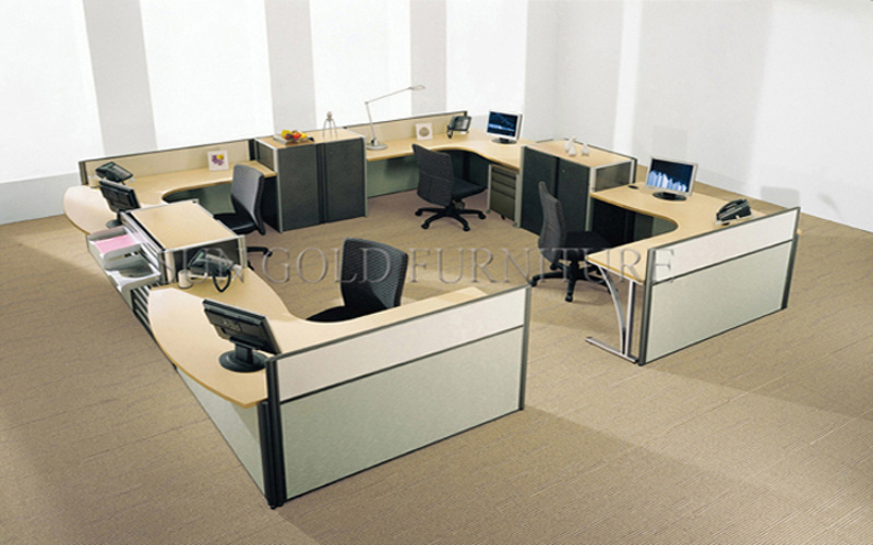 Modular Melamine Partition Workstation