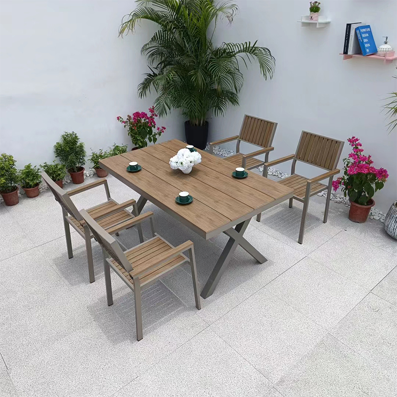 Aluminum Patio Dining Table Set