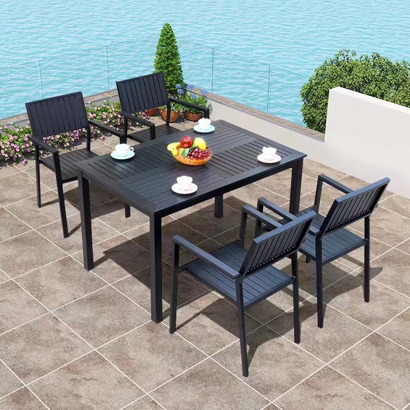 Aluminum Patio Dining Table Set