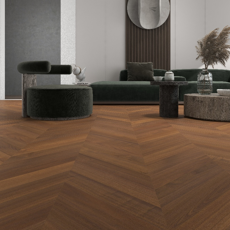 Herringbone White Oak Parquet Floor