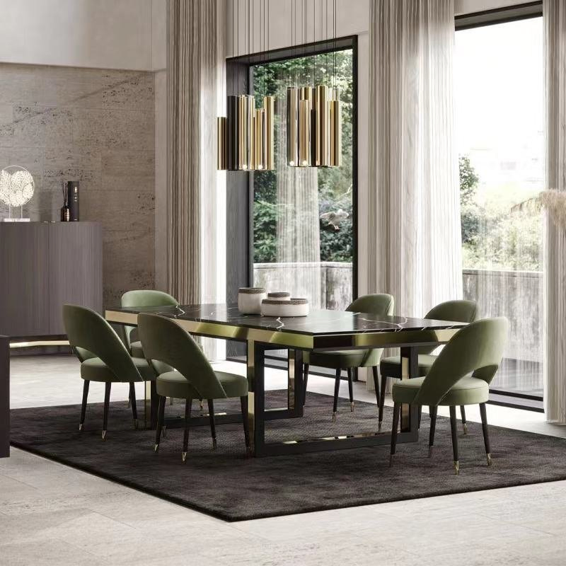 Nordic Velvet Cushion Dining Chair