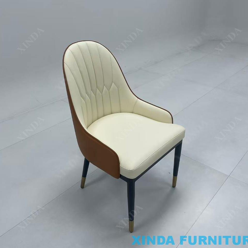 Wooden Leather Armrest Chair