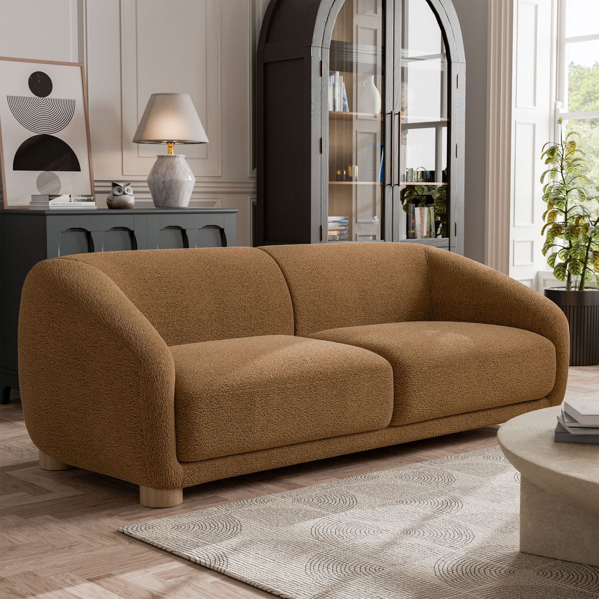 Contemporary Ergonomic Lounge Sofa