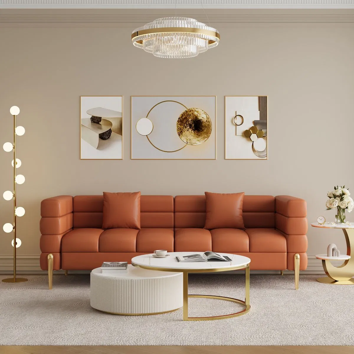Contemporary Ergonomic Lounge Sofa