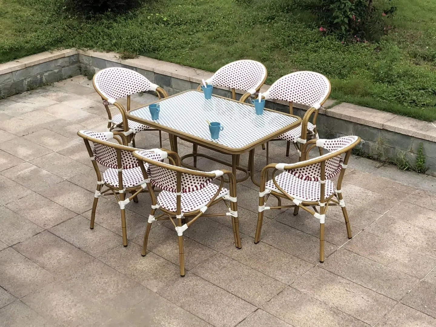 Antique Rattan Dining Set