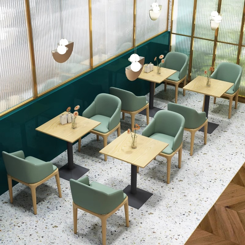 Cafe Dining Table Set with 2 Chairs