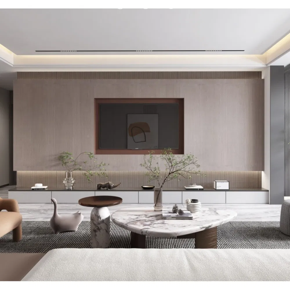 Aluminium Wooden TV Cabinet