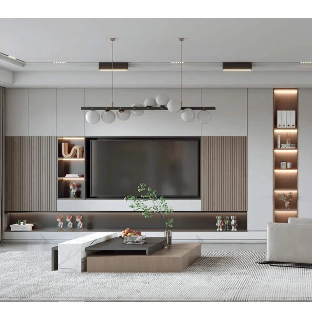 Aluminium Wooden TV Cabinet