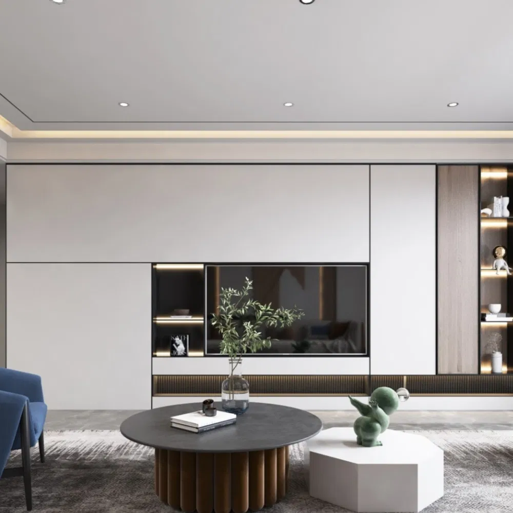 Aluminium Wooden TV Cabinet