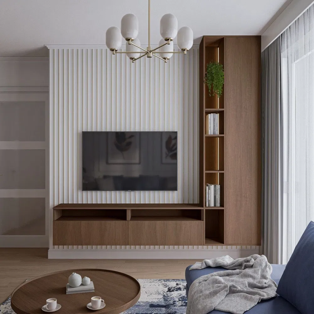 L Shape Modular TV Cabinet