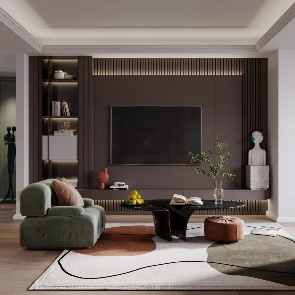 L Shape Modular TV Cabinet