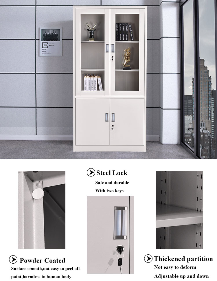 Four Door Lockable Steel Cupboard