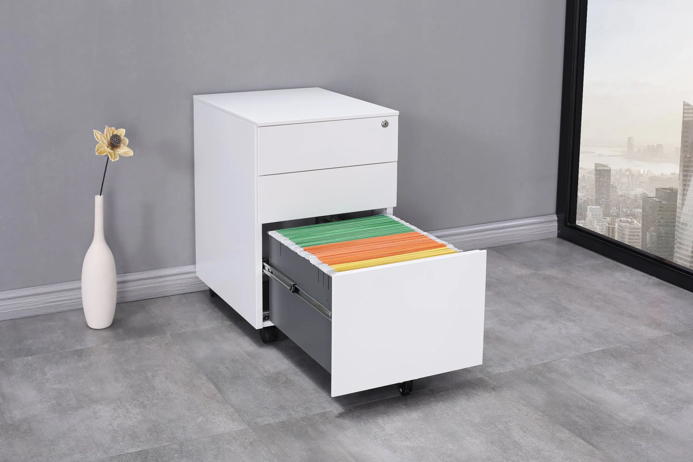 Mobile Steel Filing Cabinet