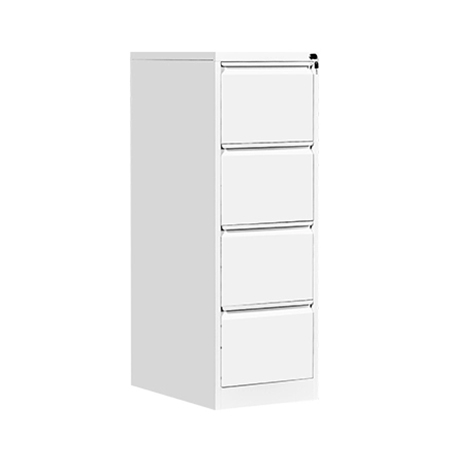 White Steel 4 Drawer Cabinet